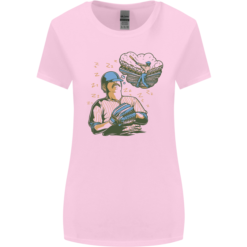 A Baseball Player Womens Wider Cut T-Shirt Light Pink