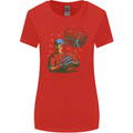 A Baseball Player Womens Wider Cut T-Shirt Red