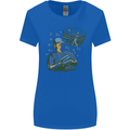 A Baseball Player Womens Wider Cut T-Shirt Royal Blue