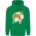 A Basenji Dog Childrens Kids Hoodie Irish Green