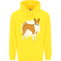 A Basenji Dog Childrens Kids Hoodie Yellow