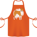 A Basenji Dog Cotton Apron 100% Organic Orange