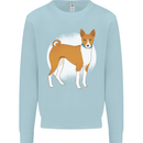 A Basenji Dog Kids Sweatshirt Jumper Light Blue