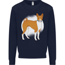 A Basenji Dog Kids Sweatshirt Jumper Navy Blue