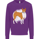 A Basenji Dog Kids Sweatshirt Jumper Purple