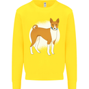 A Basenji Dog Kids Sweatshirt Jumper Yellow