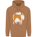 A Basenji Dog Mens 80% Cotton Hoodie Caramel Latte