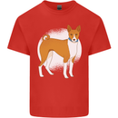 A Basenji Dog Mens Cotton T-Shirt Tee Top Red