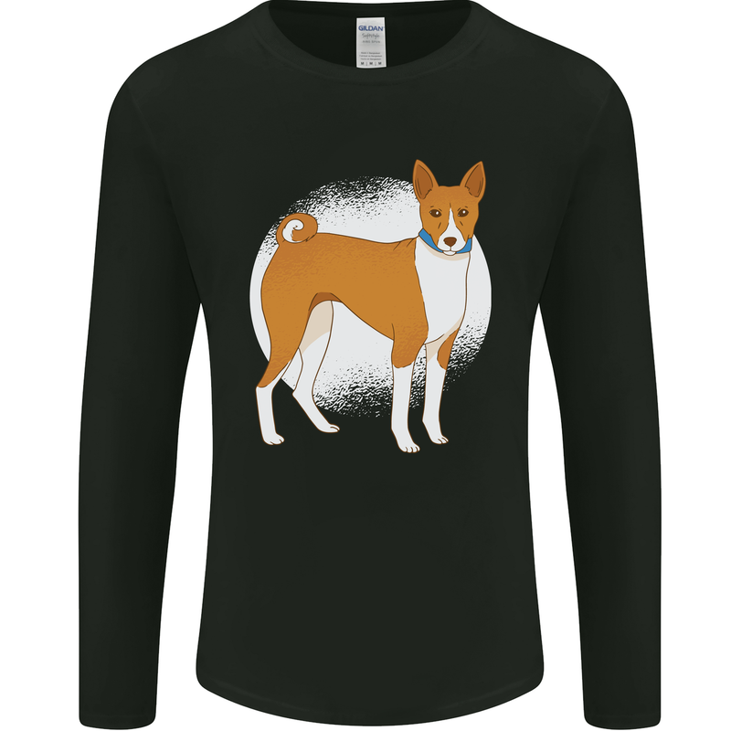 A Basenji Dog Mens Long Sleeve T-Shirt Black