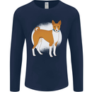A Basenji Dog Mens Long Sleeve T-Shirt Navy Blue