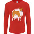 A Basenji Dog Mens Long Sleeve T-Shirt Red