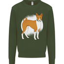 A Basenji Dog Mens Sweatshirt Jumper Forest Green