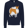 A Basenji Dog Mens Sweatshirt Jumper Navy Blue