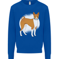 A Basenji Dog Mens Sweatshirt Jumper Royal Blue