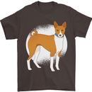 A Basenji Dog Mens T-Shirt 100% Cotton Dark Chocolate