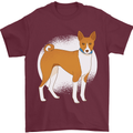 A Basenji Dog Mens T-Shirt 100% Cotton Maroon