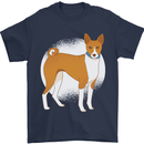 A Basenji Dog Mens T-Shirt 100% Cotton Navy Blue