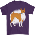 A Basenji Dog Mens T-Shirt 100% Cotton Purple