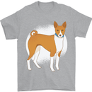 A Basenji Dog Mens T-Shirt 100% Cotton Sports Grey