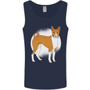 A Basenji Dog Mens Vest Tank Top Navy Blue