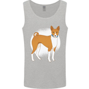 A Basenji Dog Mens Vest Tank Top Sports Grey