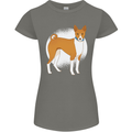 A Basenji Dog Womens Petite Cut T-Shirt Charcoal