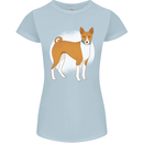 A Basenji Dog Womens Petite Cut T-Shirt Light Blue
