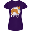 A Basenji Dog Womens Petite Cut T-Shirt Purple