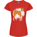 A Basenji Dog Womens Petite Cut T-Shirt Red