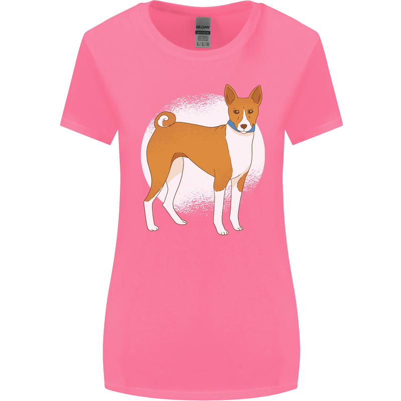 A Basenji Dog Womens Wider Cut T-Shirt Azalea