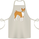 A Basenji Hunting Dog Cotton Apron 100% Organic Natural