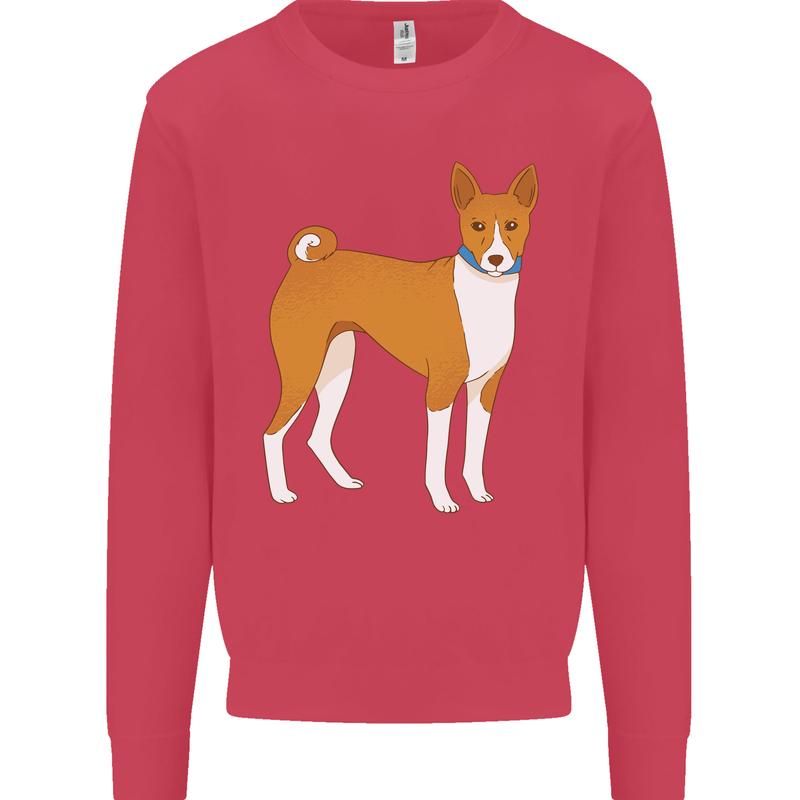 A Basenji Hunting Dog Kids Sweatshirt Jumper Heliconia