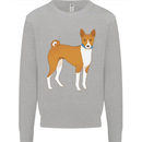 A Basenji Hunting Dog Kids Sweatshirt Jumper Sports Grey