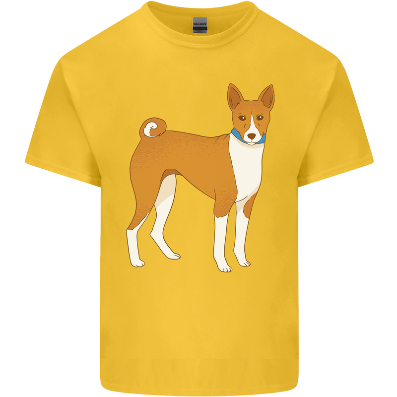 A Basenji Hunting Dog Kids T-Shirt Childrens Yellow