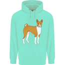 A Basenji Hunting Dog Mens 80% Cotton Hoodie Peppermint