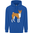A Basenji Hunting Dog Mens 80% Cotton Hoodie Royal Blue