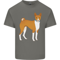 A Basenji Hunting Dog Mens Cotton T-Shirt Tee Top Charcoal