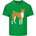 A Basenji Hunting Dog Mens Cotton T-Shirt Tee Top Irish Green