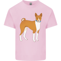 A Basenji Hunting Dog Mens Cotton T-Shirt Tee Top Light Pink