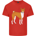 A Basenji Hunting Dog Mens Cotton T-Shirt Tee Top Red