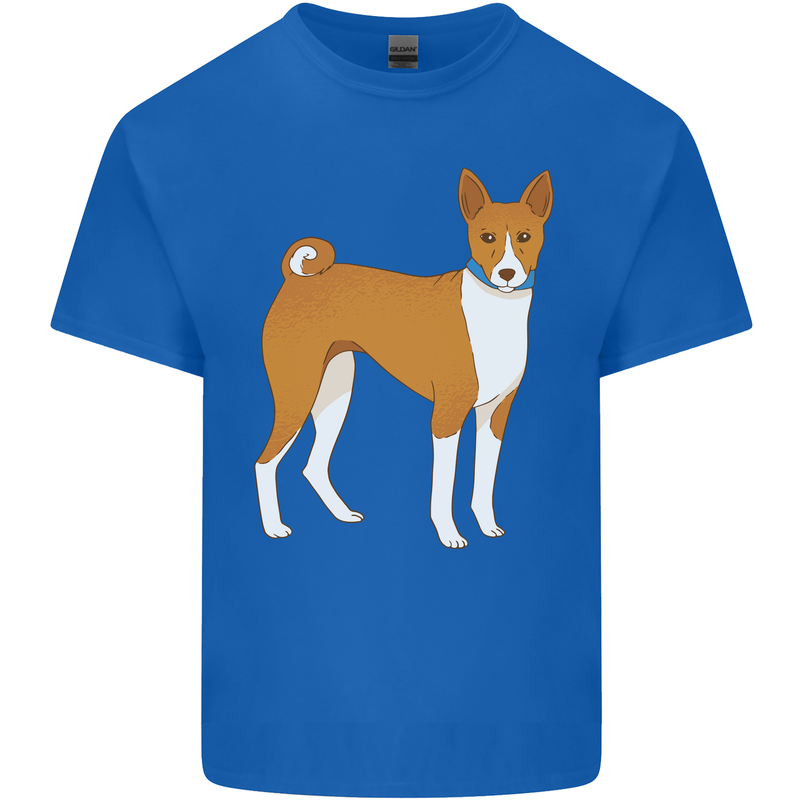 A Basenji Hunting Dog Mens Cotton T-Shirt Tee Top Royal Blue