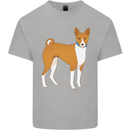A Basenji Hunting Dog Mens Cotton T-Shirt Tee Top Sports Grey