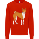 A Basenji Hunting Dog Mens Sweatshirt Jumper Bright Red