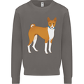 A Basenji Hunting Dog Mens Sweatshirt Jumper Charcoal