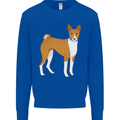 A Basenji Hunting Dog Mens Sweatshirt Jumper Royal Blue