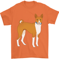 A Basenji Hunting Dog Mens T-Shirt 100% Cotton Orange