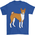A Basenji Hunting Dog Mens T-Shirt 100% Cotton Royal Blue