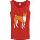 A Basenji Hunting Dog Mens Vest Tank Top Red