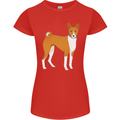 A Basenji Hunting Dog Womens Petite Cut T-Shirt Red