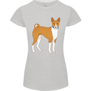 A Basenji Hunting Dog Womens Petite Cut T-Shirt Sports Grey